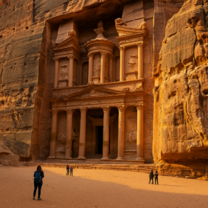 Al-Khazneh, czyli Skarbiec w Petrze, loty do Jordanii
