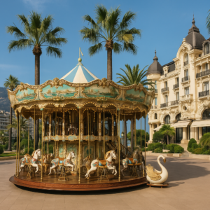 Zabytkowa karuzela w Monako, loty do Monako