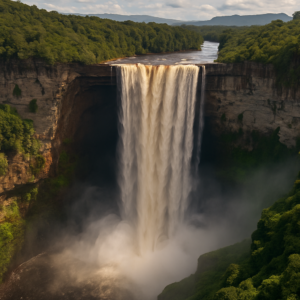 Wodospad Kaieteur w sercu Gujany, loty do Gujany