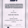 Dyplom od PLL LOT 2000 mały