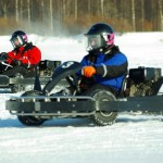 gokarty na śniegu
