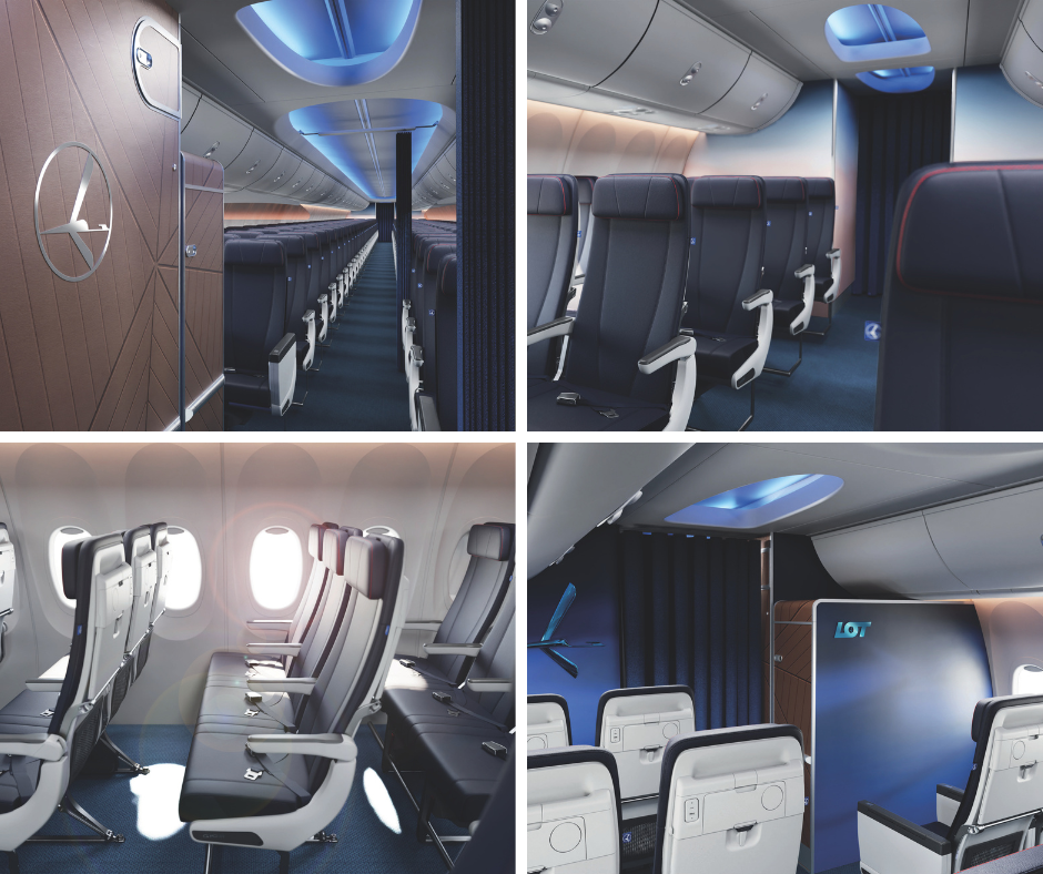 Nowe fotele na pokładach LOT-u
